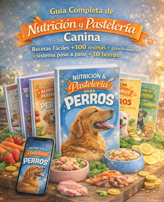 + 100 Recetas Caseras para tu Perro: nutritivas, fáciles y hechas con amor.